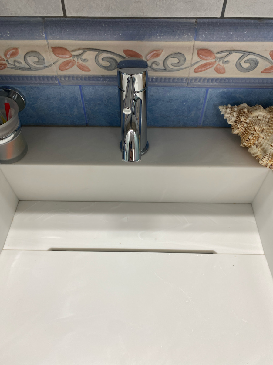 Ideal Standard Ceraline Αναμεικτική Μπαταρία Νιπτήρα Ασημί