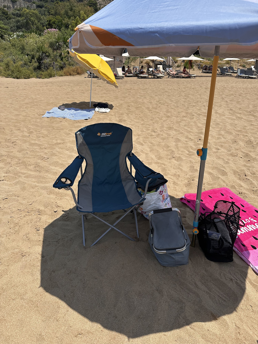 OZtrail Sovereign Chair Beach Blue 81cm