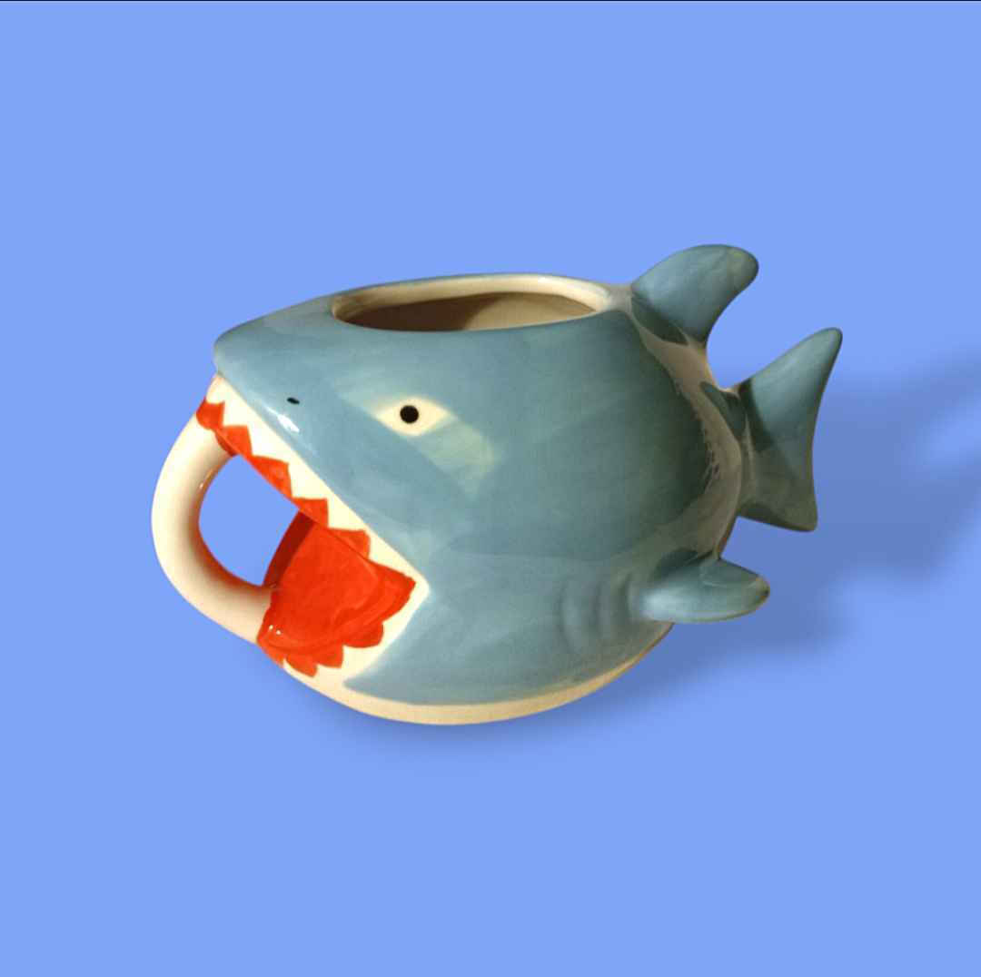 Καρχαρίας - Bite Me Κούπα Κεραμική Μπλε 650ml