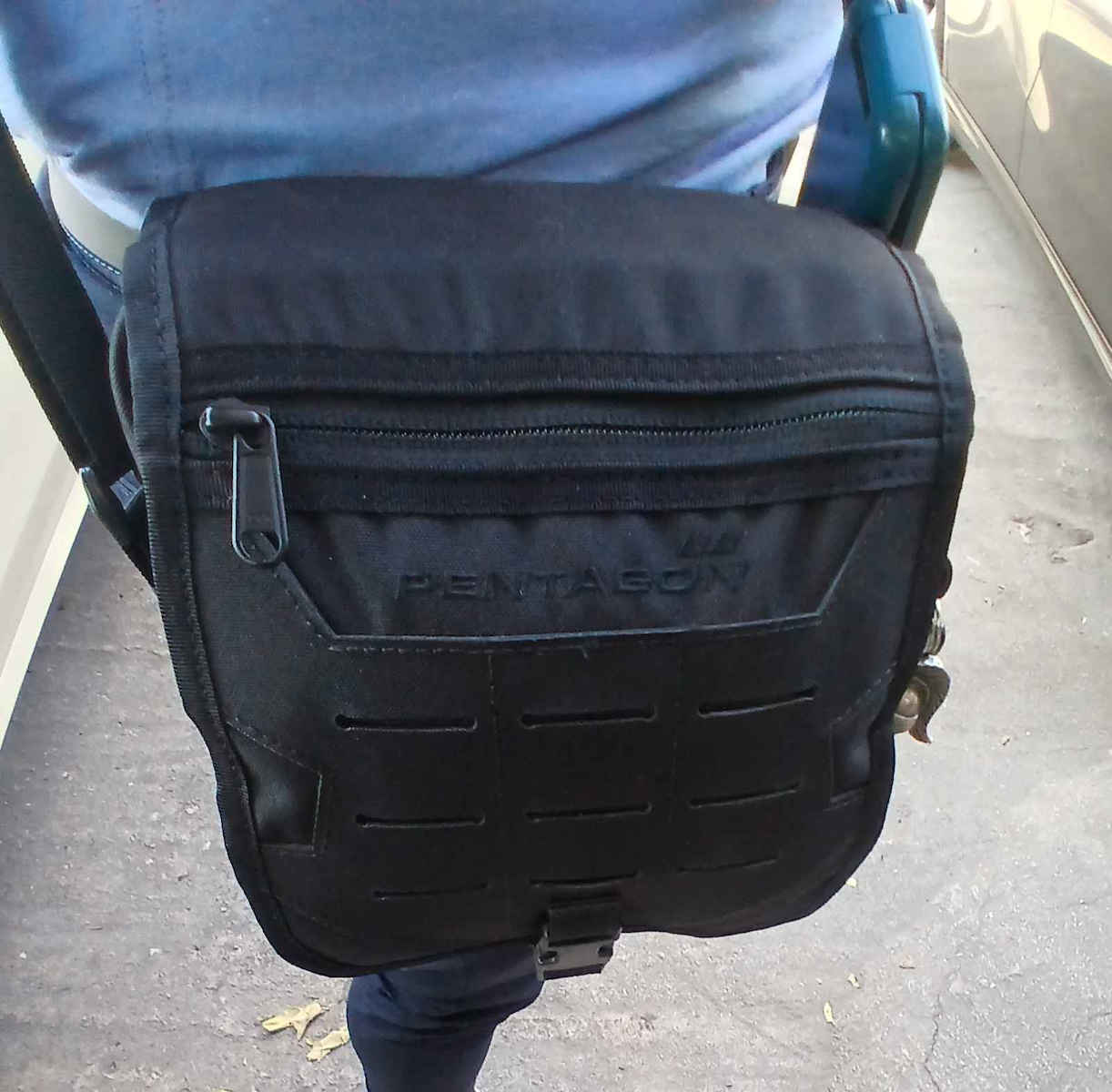 Pentagon Messenger Military Pouch Shoulderbags made of Polyester Black 2.8lt