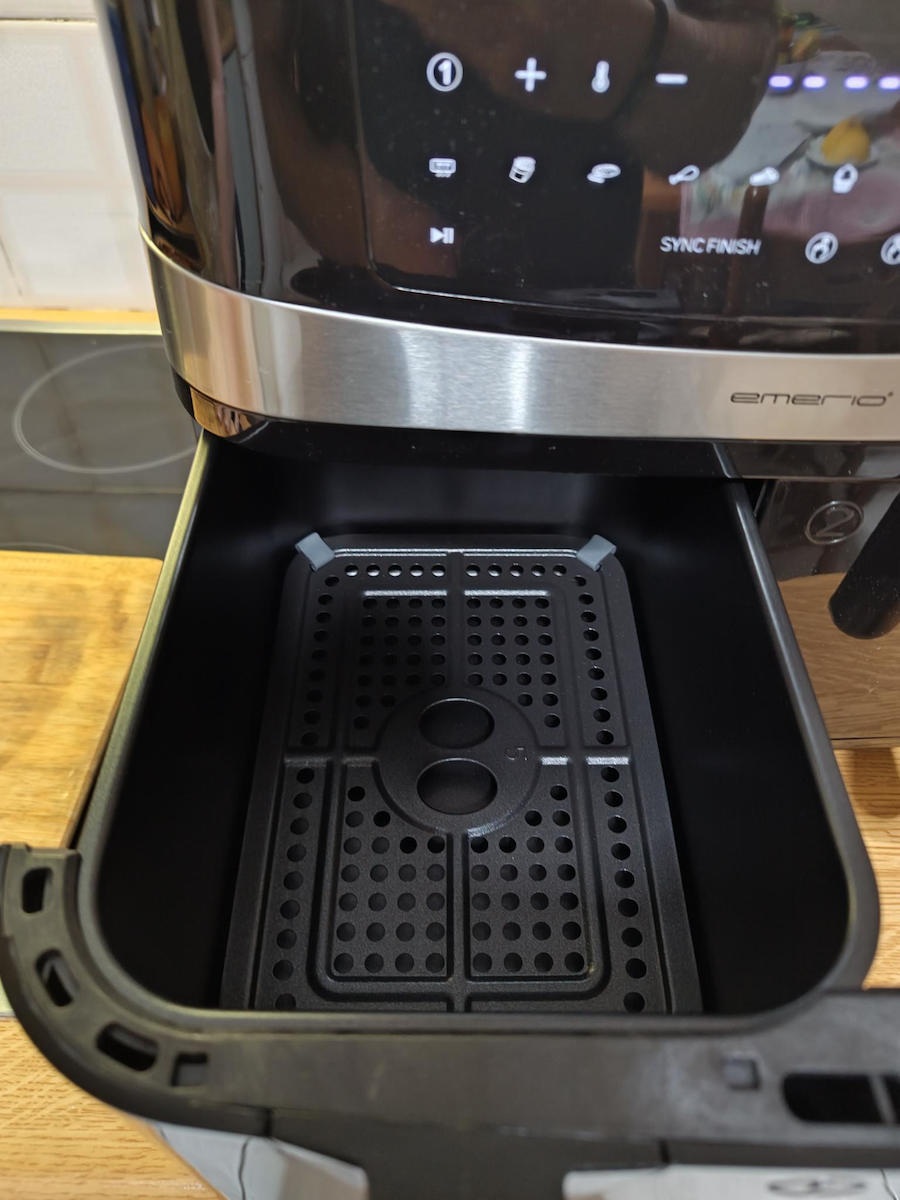Emerio XXL Air Fryer with Double Detachable Bucket 9lt Black