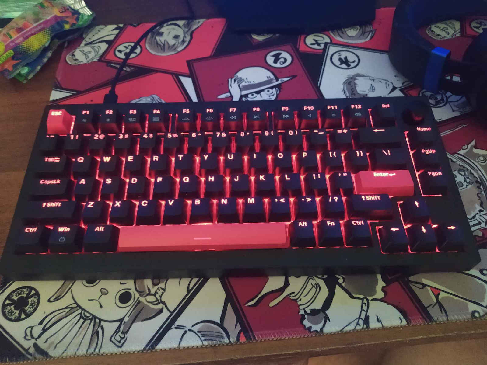 Keychron Lemokey X4-A3 QMK X4-A3 Gaming Mechanical Keyboard 75% with Keychron Brown Switches and Illuminated Keys English US