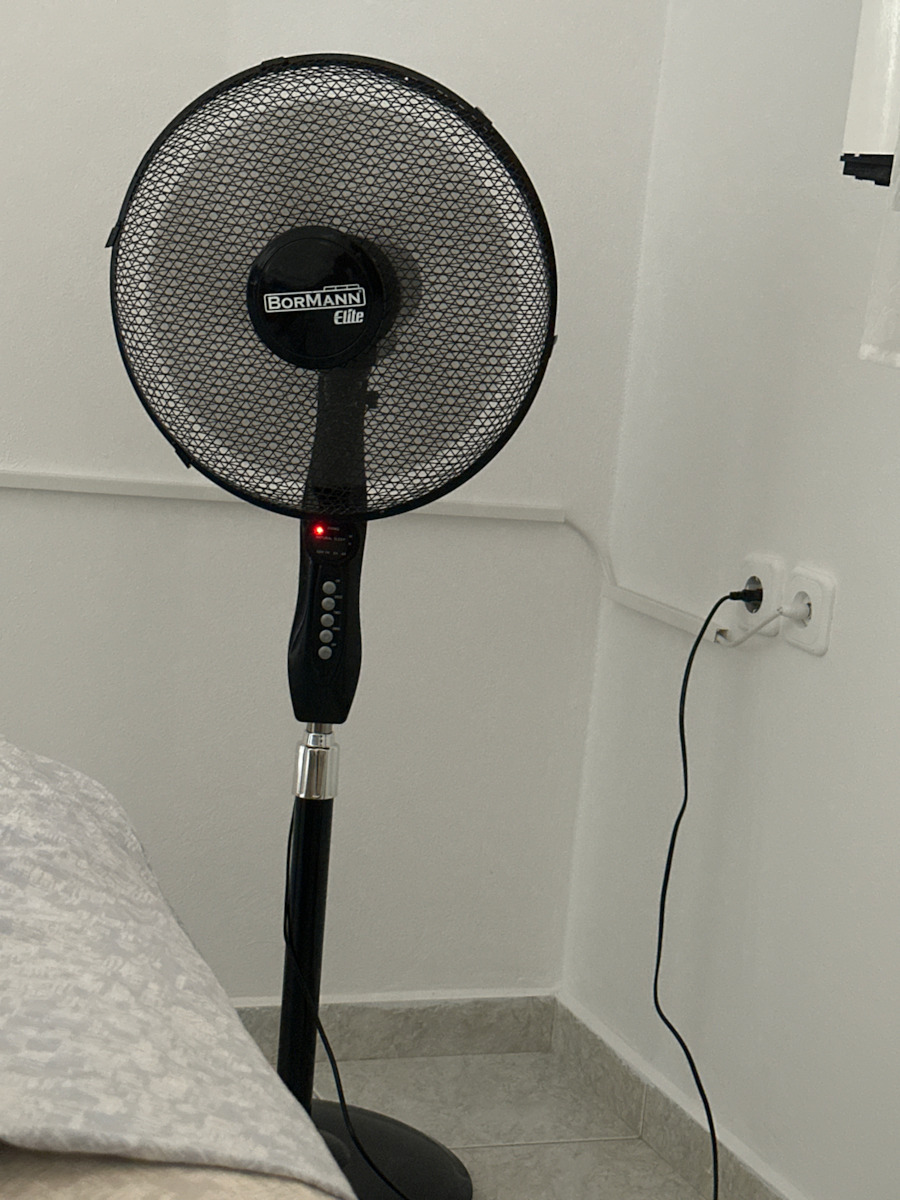 Bormann BFN6020 Pedestal Fan 40W 40cm With Remote Control Black