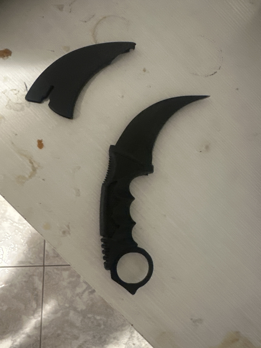 Karambit Black in Sheath