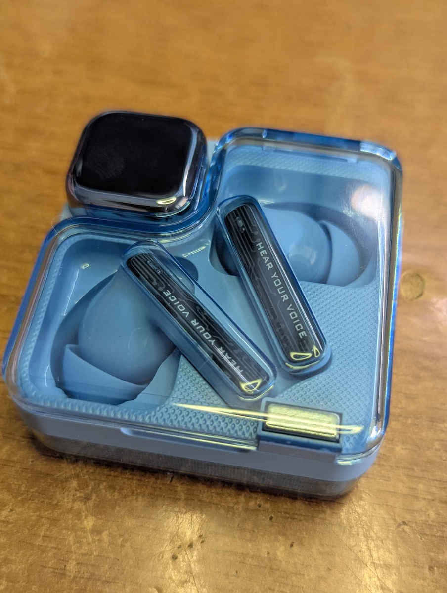 QCY MeloBuds Neo Bluetooth Handsfree Ακουστικά με Θήκη Φόρτισης Πορτοκαλί