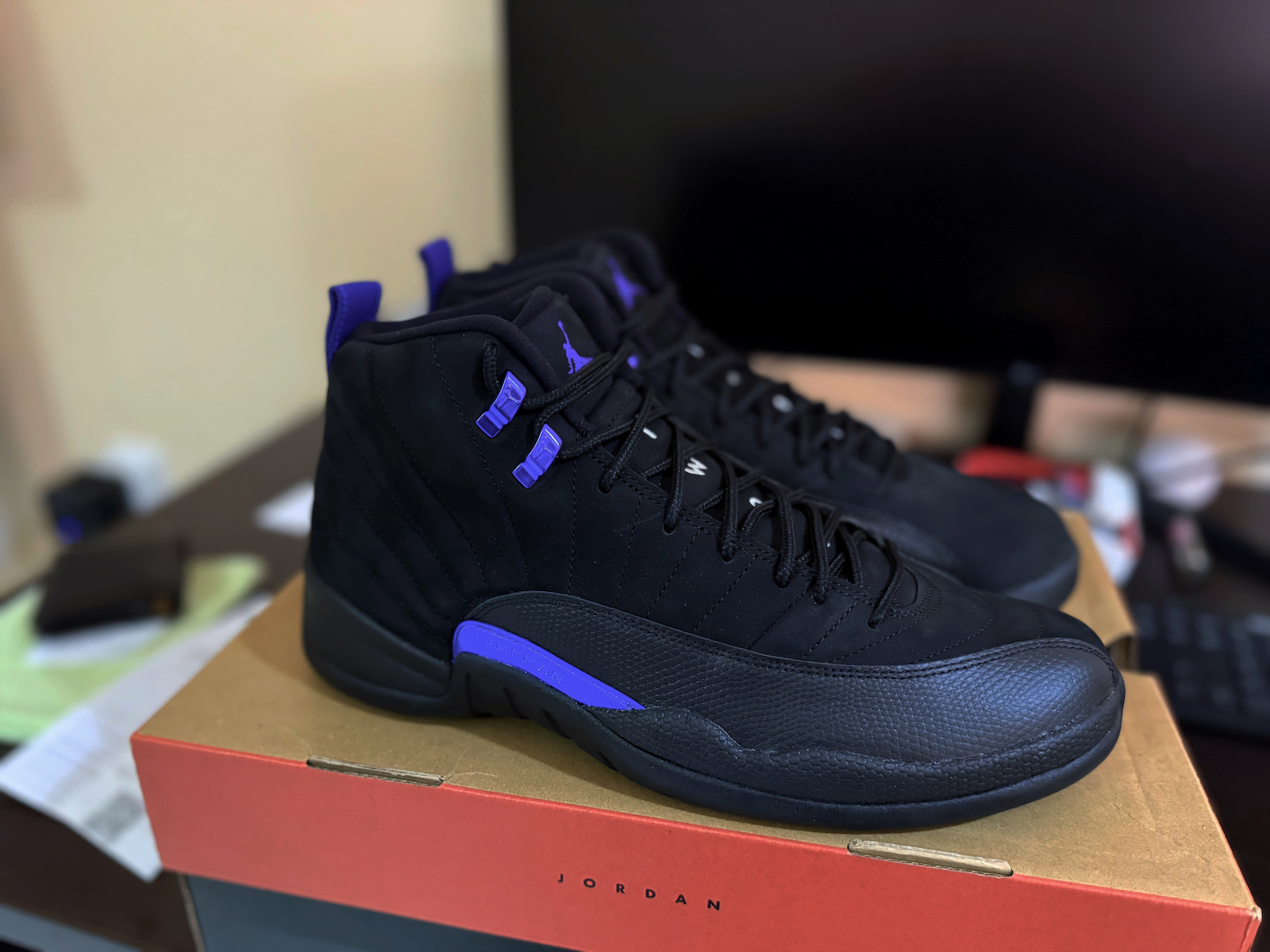 Air  12 Retro Boots Black / Dark Concord