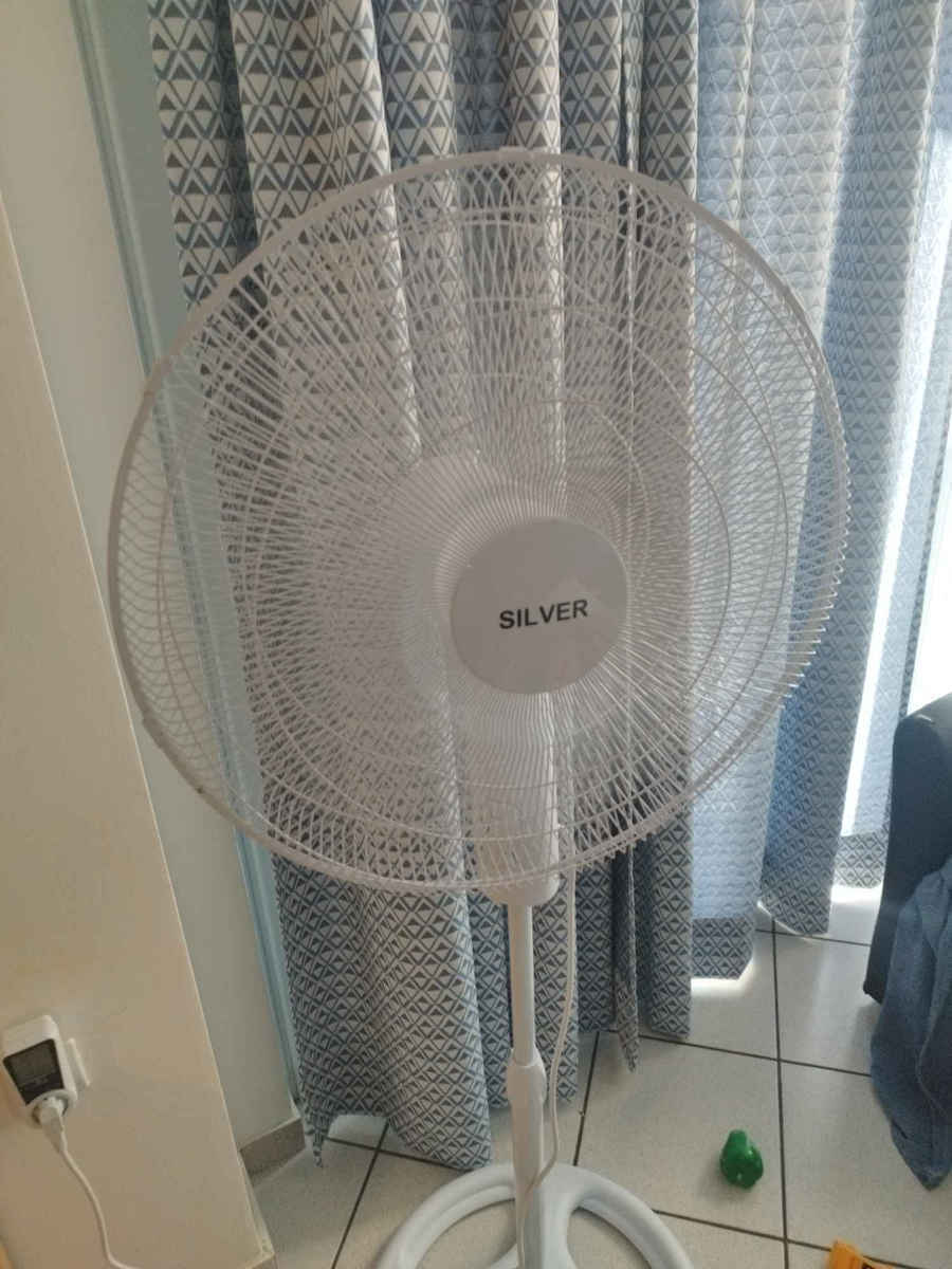 Silver VS3-50 Ανεμιστήρας Ορθοστάτης 100W Διαμέτρου 50cm Λευκός