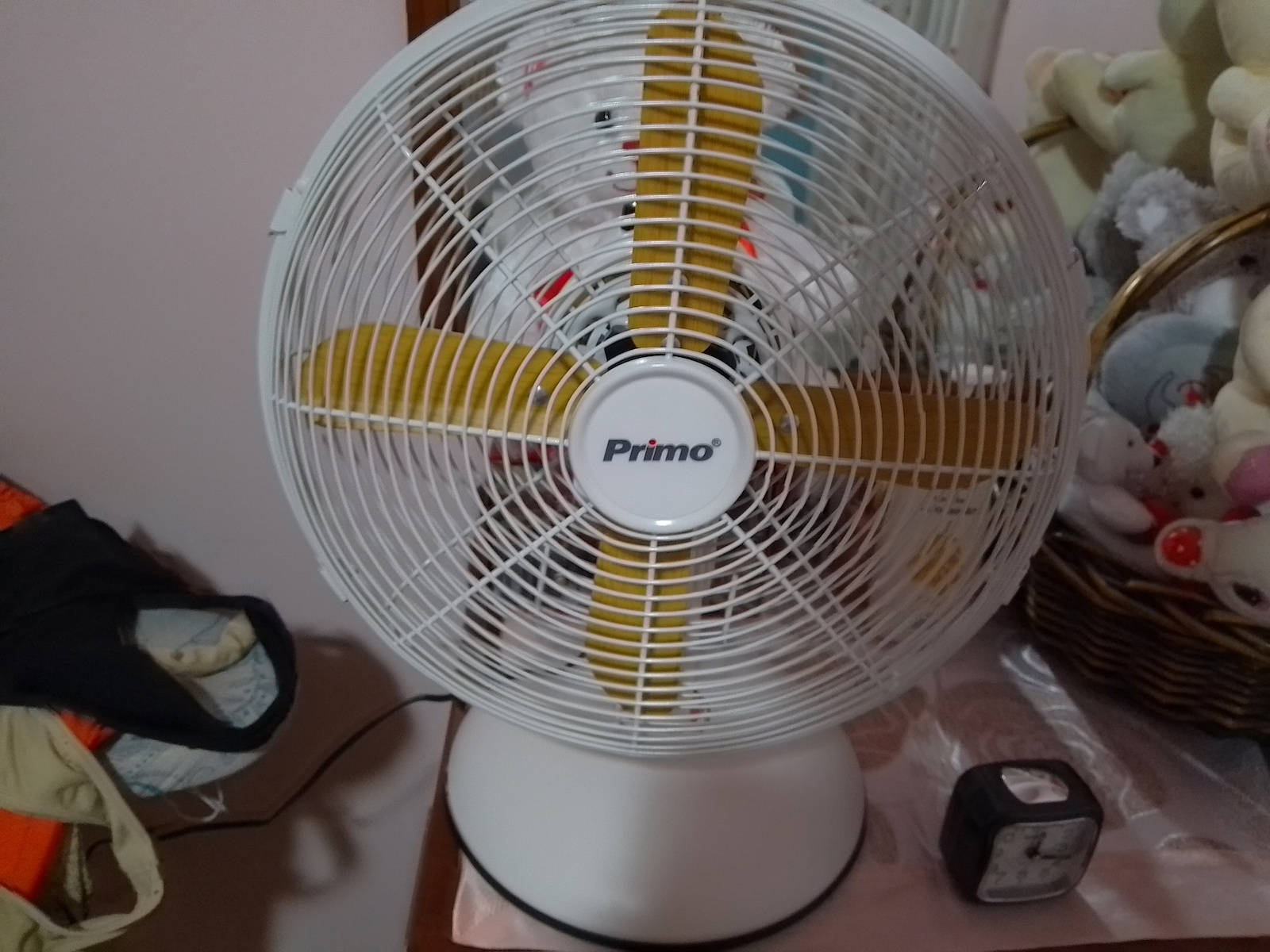Primo PRΤF-80579 Επιτραπέζιος Ανεμιστήρας 40W Διαμέτρου 30cm Ασημί