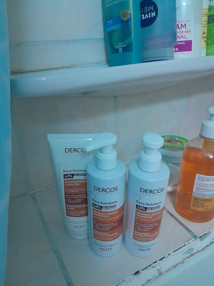 Vichy Dercos Kera Solutions Shampoos für Empfindliche Kopfhaut für Zerbrechlich Haare 250ml