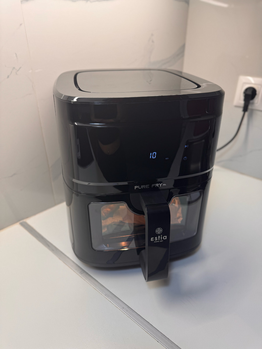 Estia Pure Fry Xl Friteuză cu aer 9.1lt Negru