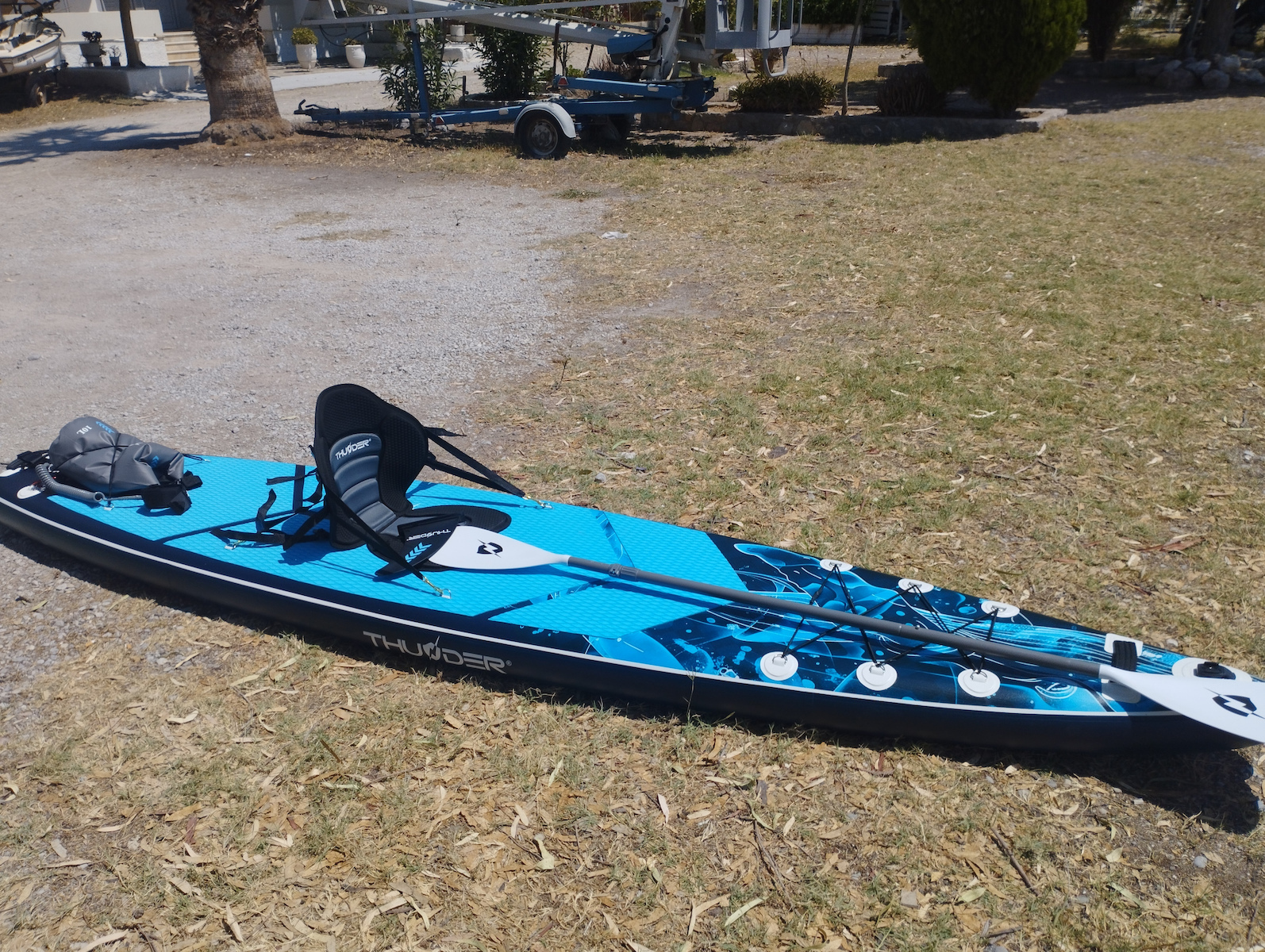 Thunder Inflatable Φουσκωτή Σανίδα SUP / Kayak με Μήκος 3.65m Μπλε