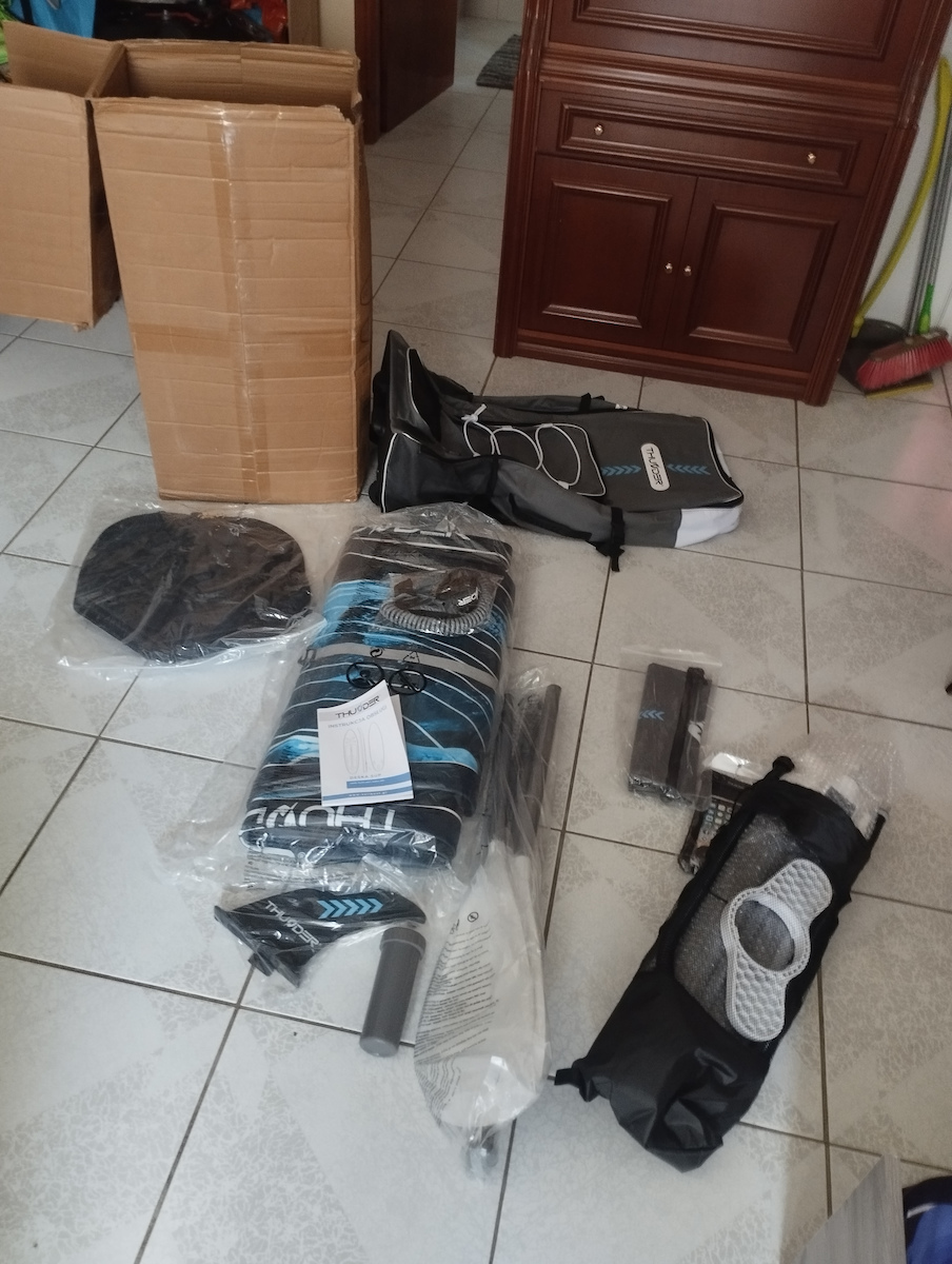 Thunder Inflatable Φουσκωτή Σανίδα SUP / Kayak με Μήκος 3.65m Μπλε