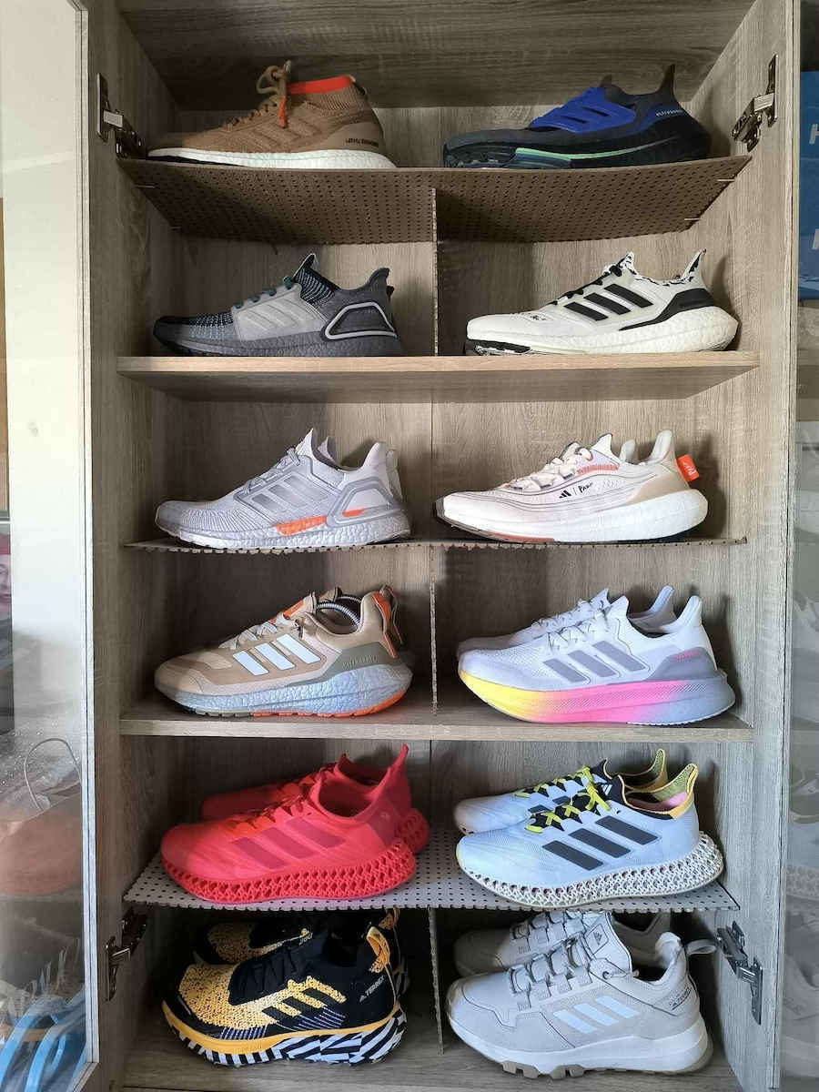 Herren Sportschuhe Laufen Rot
