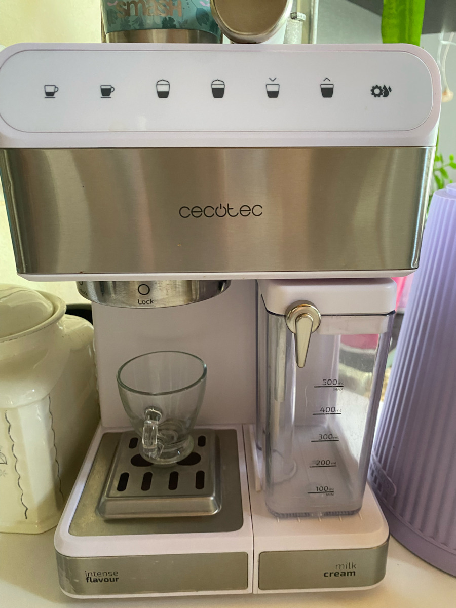 Cecotec Power Instant-ccino 20 Touch Μηχανή Espresso 1350W Πίεσης 20bar για Cappuccino Bianca Series 01557