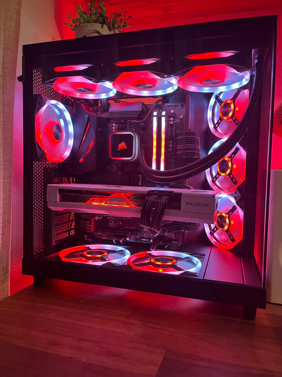 NZXT H6 Flow Gaming Midi Tower Κουτί Υπολογιστή με Πλαϊνό Παράθυρο Μαύρο