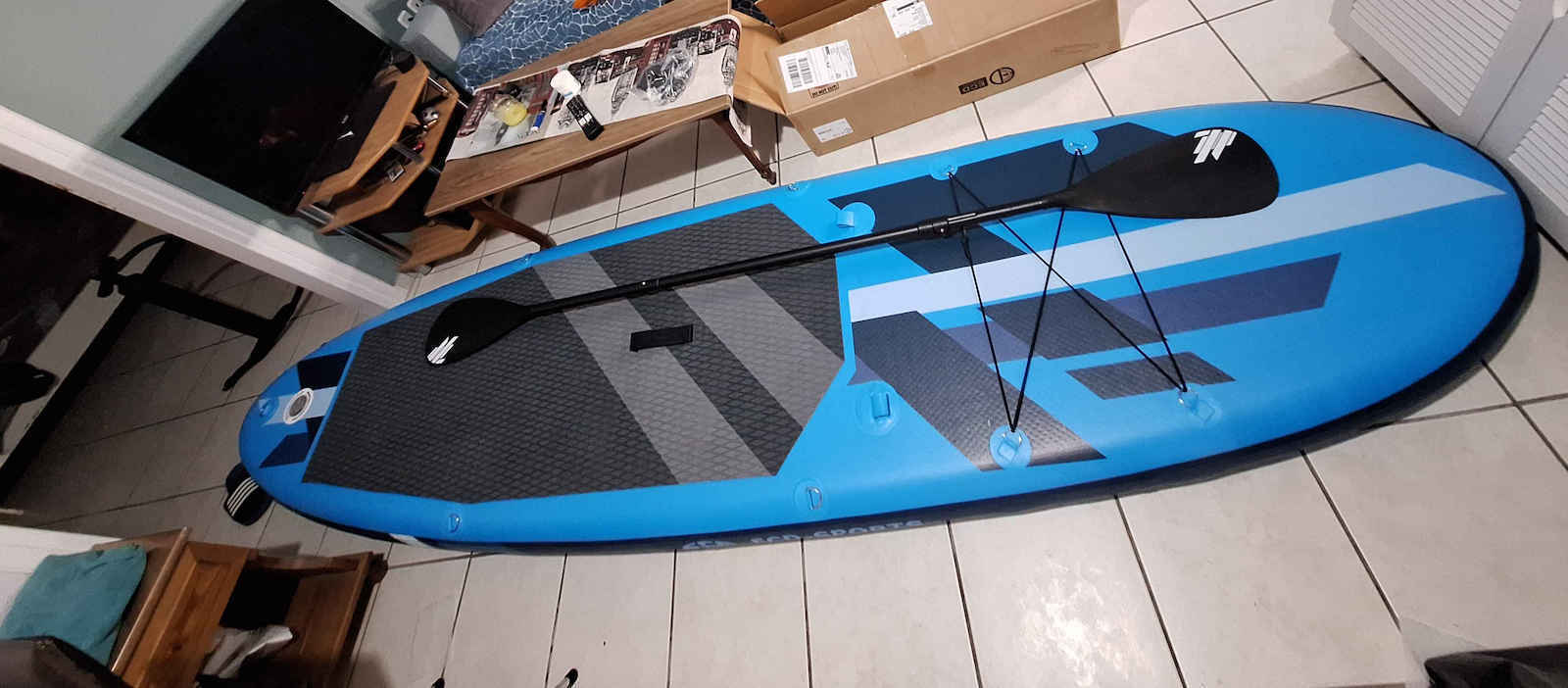 EDC Inflatable SUP Board with Length 3.2m Black