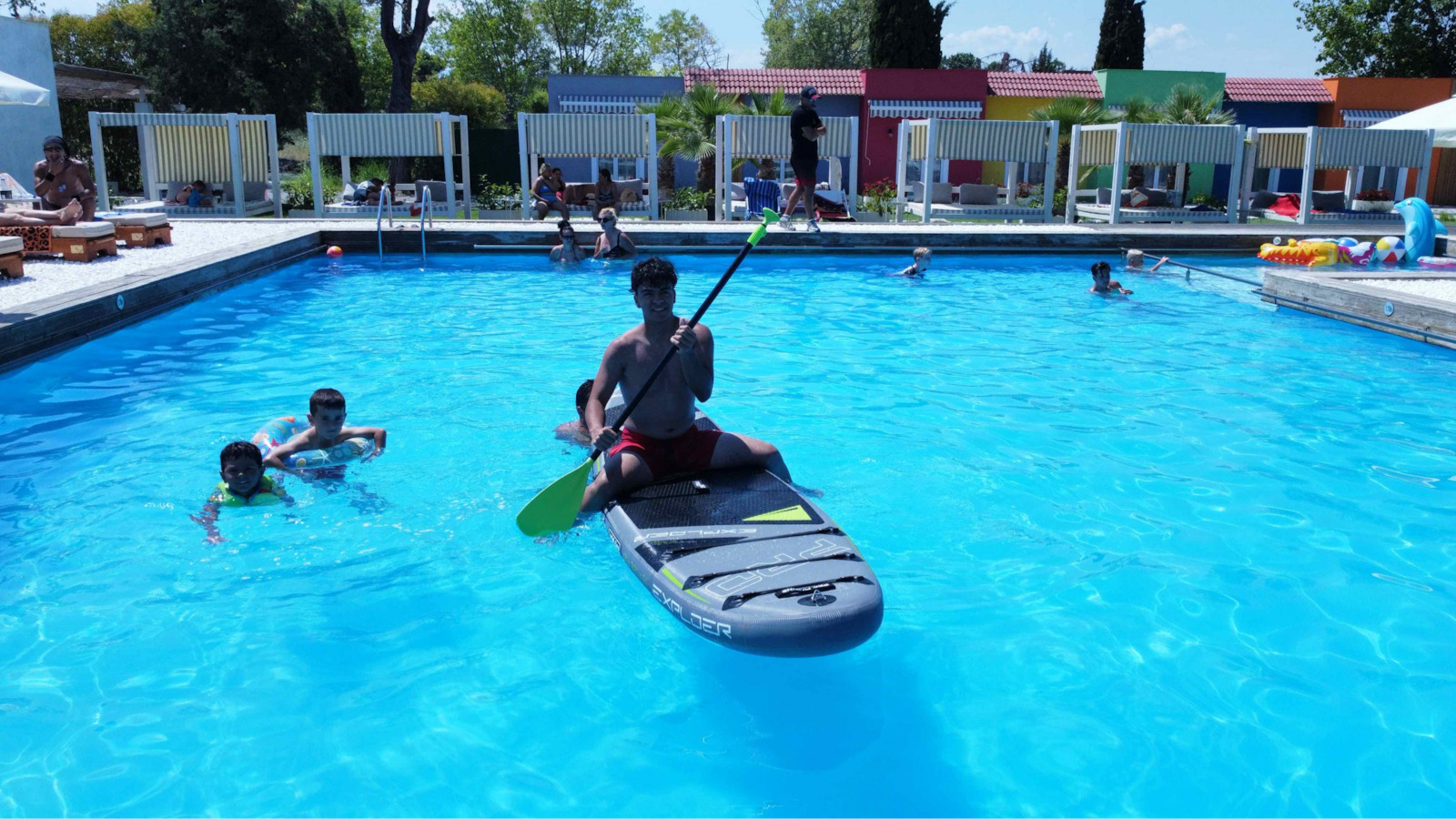 Inflatable SUP Board / Kayak with Length 3.05m Gray