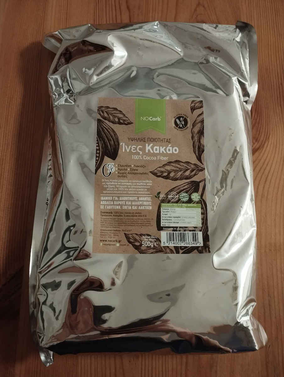 NoCarb Ίνες Κακάο Ίνες Κακάο 500gr