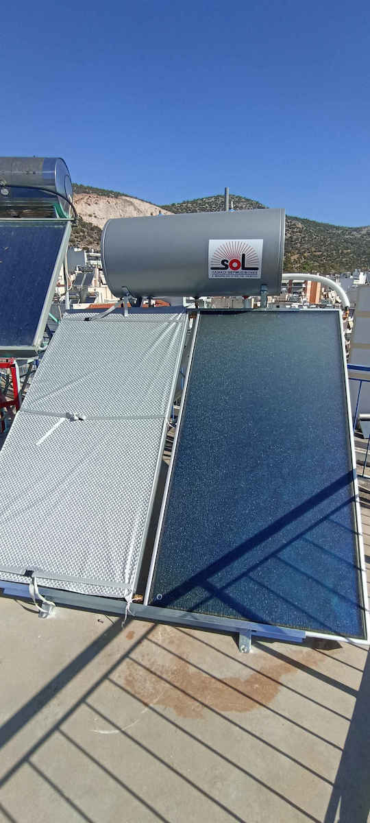 SOL-Violaris EnergyPro Ηλιακός Θερμοσίφωνας 200 λίτρων Glass Διπλής Ενέργειας με 3τ.μ. Συλλέκτη