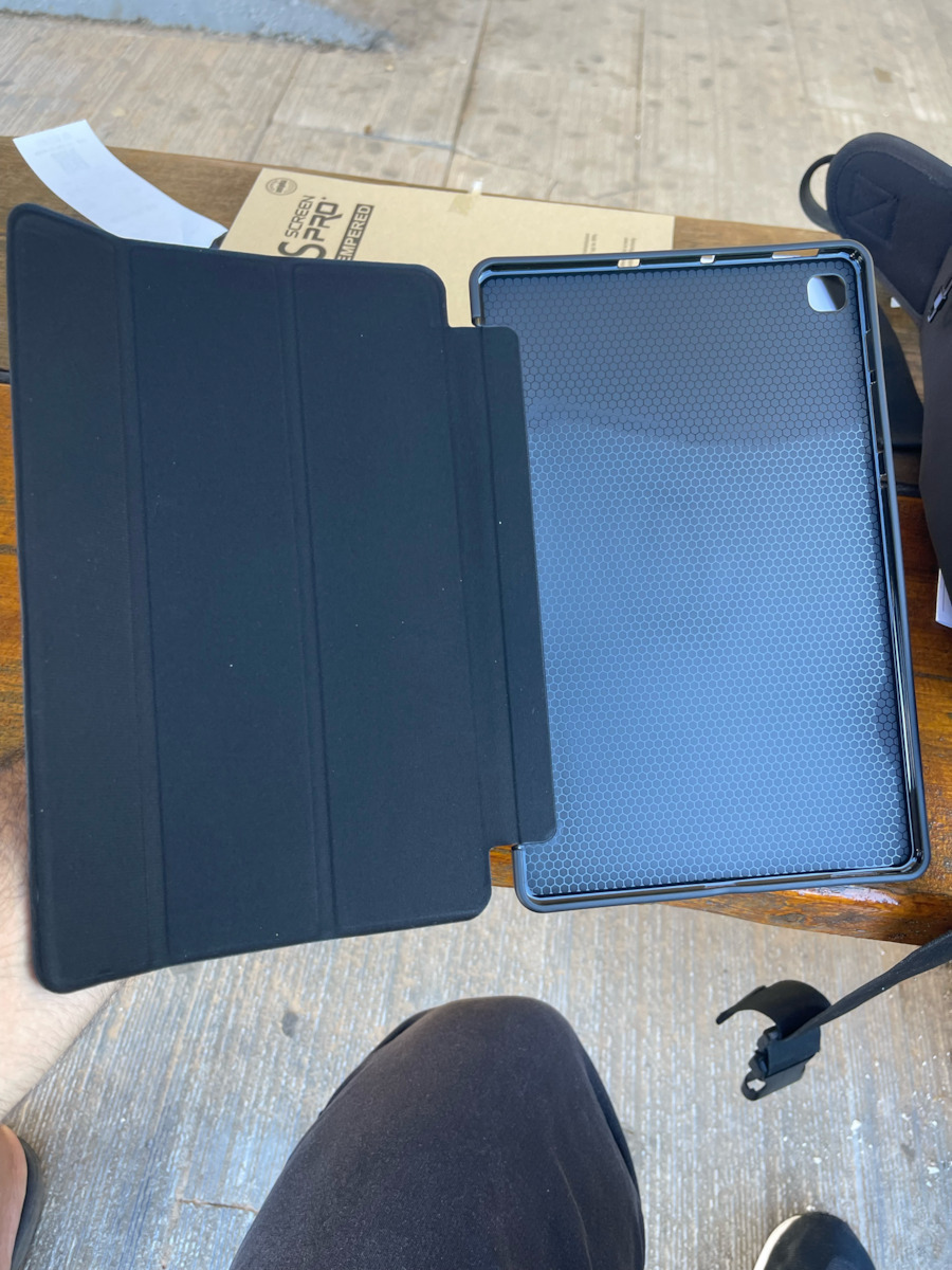 Tri-Fold Flip Cover Μαύρη (Galaxy Tab S6 Lite 10.4)