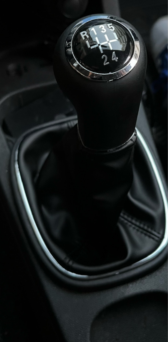 Shift Knob-Gaiter Gear Lever Opel Corsa D 5 Speeds-r12345 Reverse Button Chrome Frame Evl-55557719