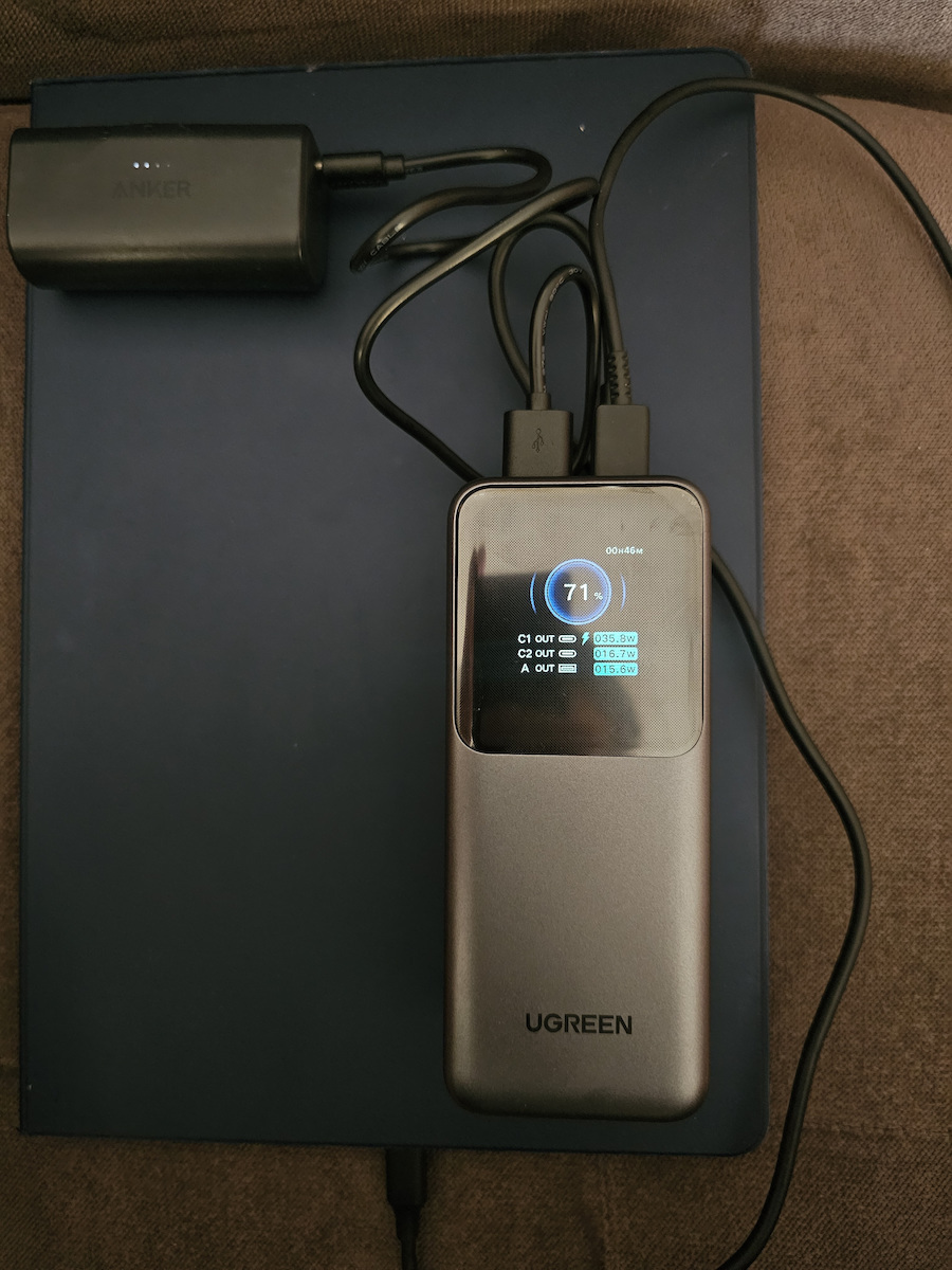 Ugreen PB721 Power Bank 20000mAh 130W με Θύρα USB-A και 2 Θύρες USB-C Quick Charge 3.0 Πολύχρωμο