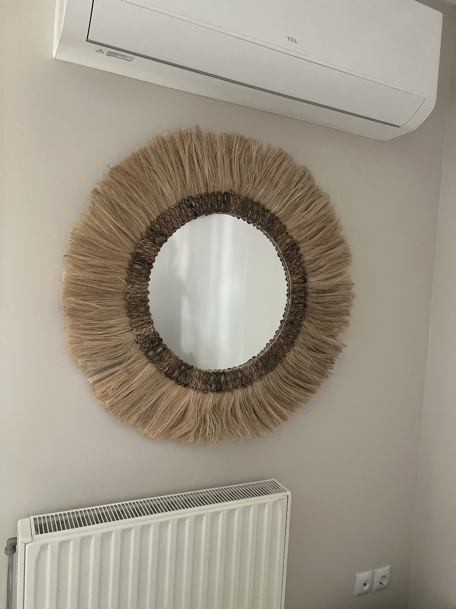HomeMarkt Wandspiegel mit Rahmen Durchmesser 90cm 1Stück