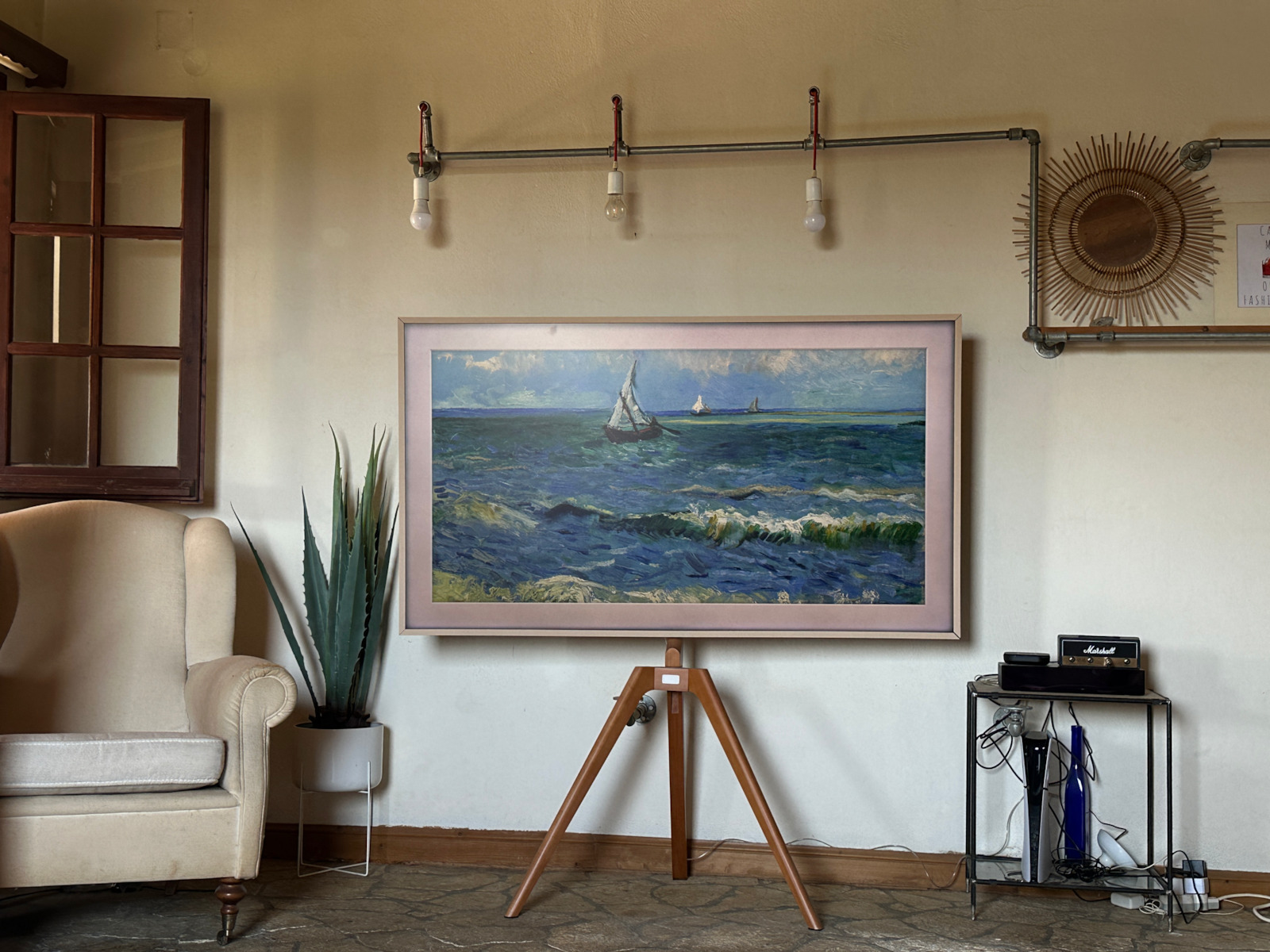 Samsung Smart Τηλεόραση 50" 4K UHD QLED LS03D The Frame HDR (2024) QE50LS03DAUXXH