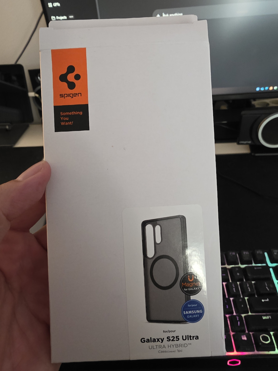 Spigen Ultra Hybrid Mag Umschlag Rückseite Silikon / Kunststoff 2mm Schwarz (Galaxy S25 Ultra,Samsung S25 Ultra)