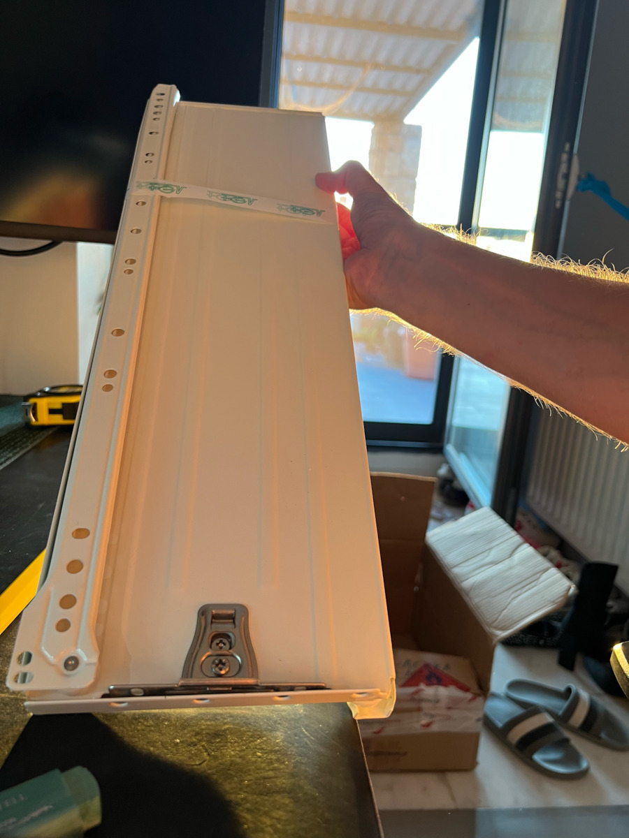 Metal Drawer Sides Fgv Height 15cm Depth 50cm White