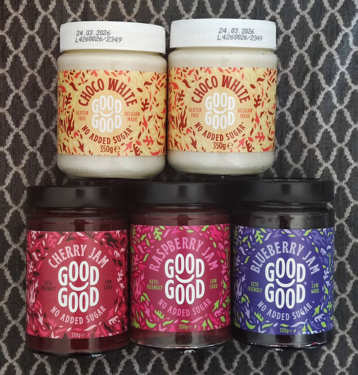 Belgian White Chocolate Spread Keto-friendly Gluten & Sugar Free Goodgood 350g