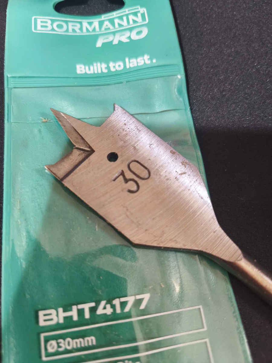 Bormann BHT4177 Feather Drill with Hexagonal Shank for Wood και Metal 30mm