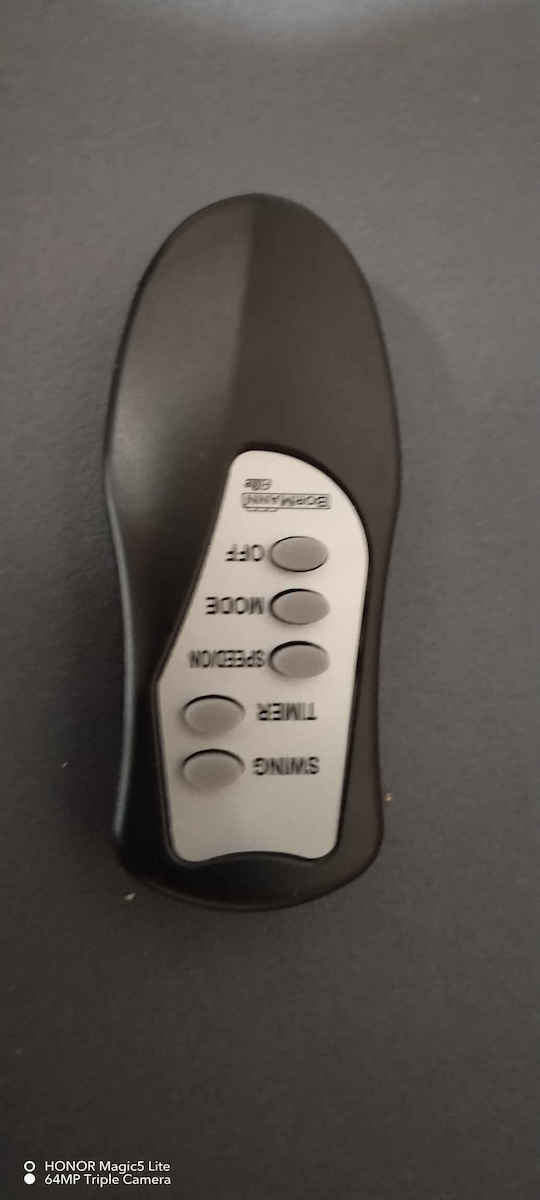 Bormann BFN7110 Ventilator Wand 50W mit Fernbedienung Schwarz
