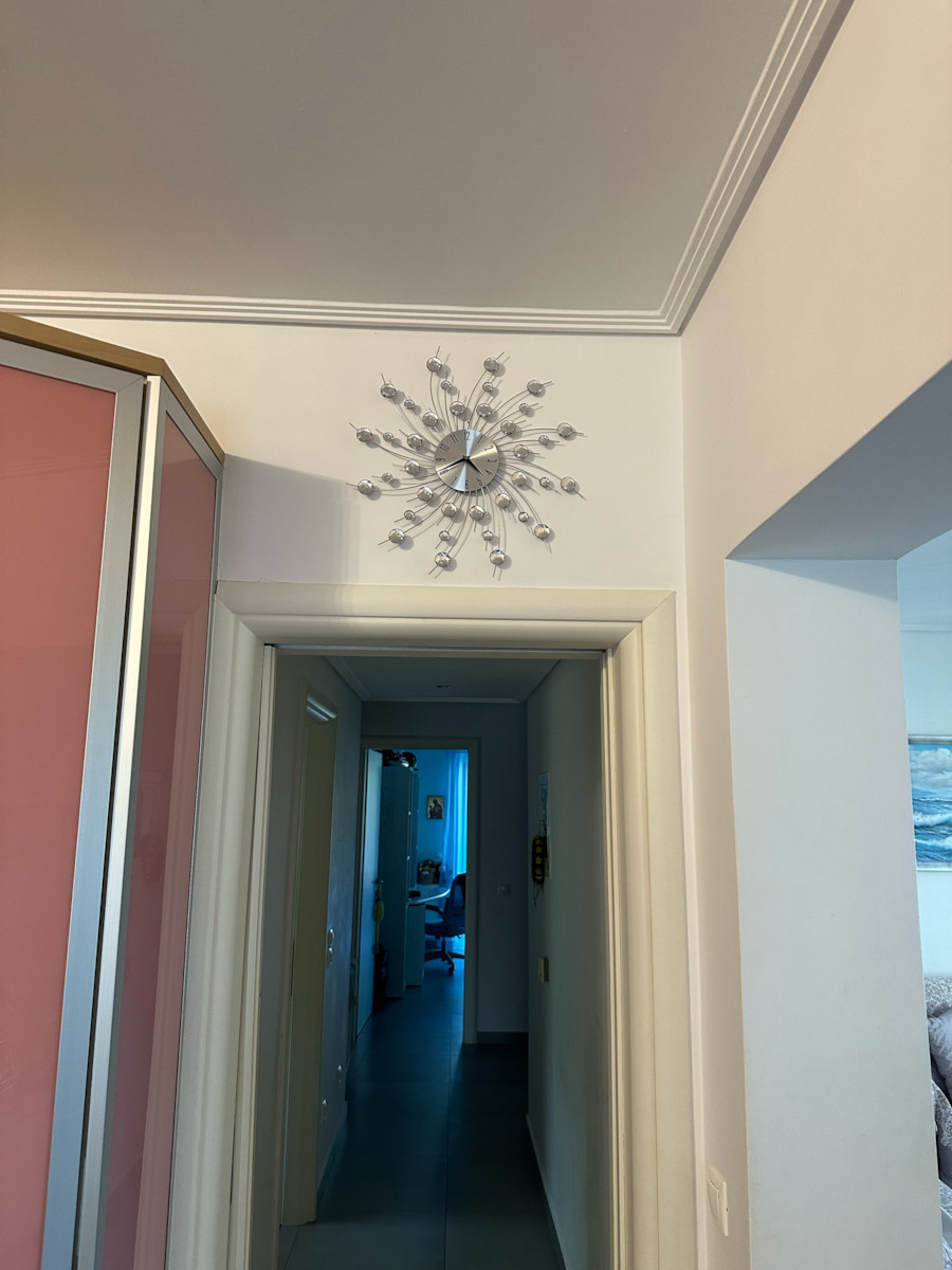 vidaXL Wall Clock Metallic Silver Ø50cm
