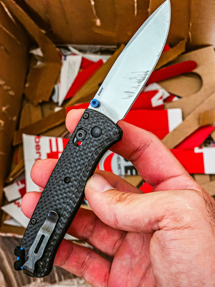 Benchmade Bugout Σουγιάς Μαύρος σε Θήκη