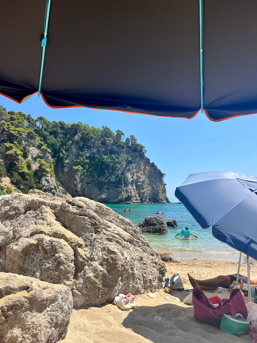 Maui & Sons Ομπρέλα Θαλάσσης Αλουμινίου Διαμέτρου 2.2m με UV Προστασία και Αεραγωγό Μπλε