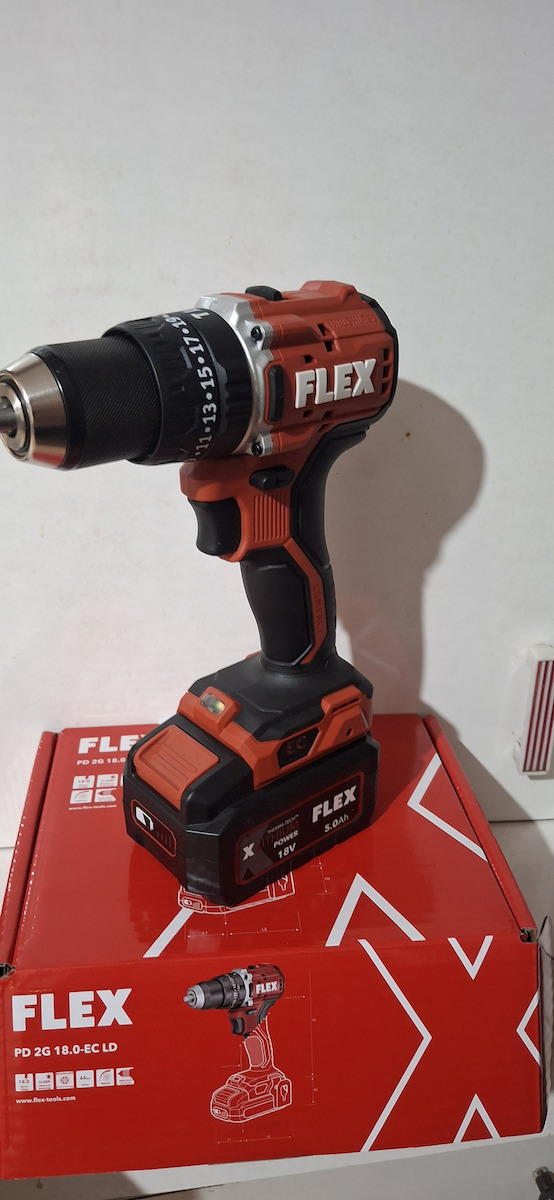 Flex Pd 2g 18.0-ec Ld C Percussive Drill Driver Battery Solo Brushless