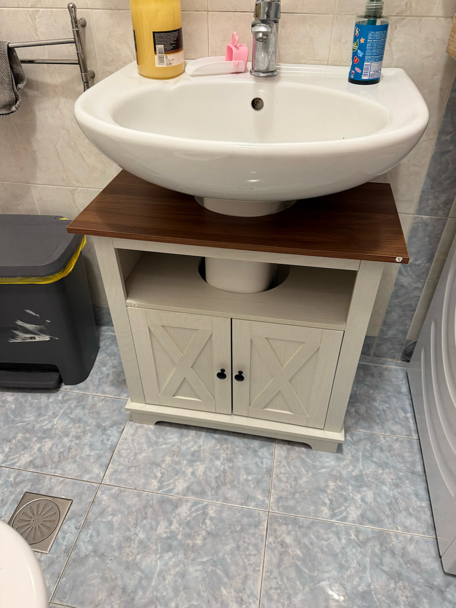 Kleankin Πάγκος χωρίς Νιπτήρα Μ60xΒ30xΥ60cm μοριοσανίδα