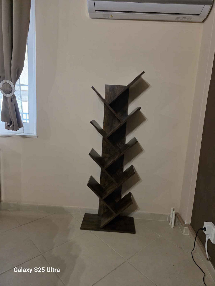 Βιβλιοθήκη Καφέ 50x25x141.5εκ.