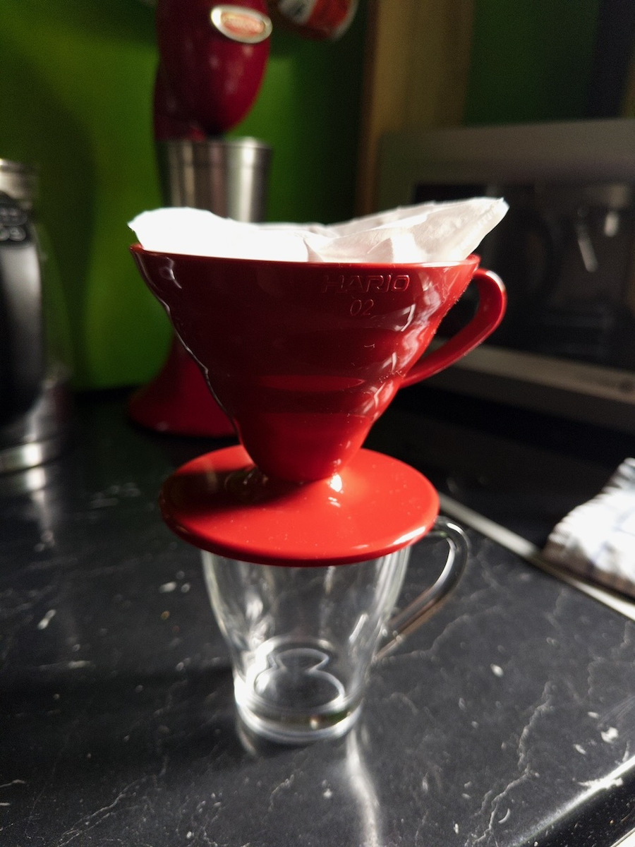 Hario V60 02 Coffee Dripper Plastic Transparent 137x116x102mm