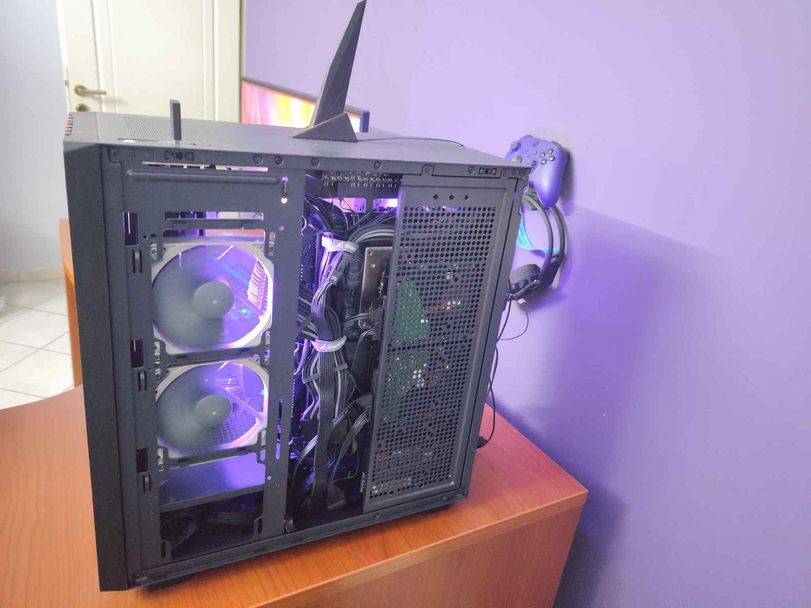 Sharkoon Rebel C70G RGB Gaming Midi Tower Computer Case Black