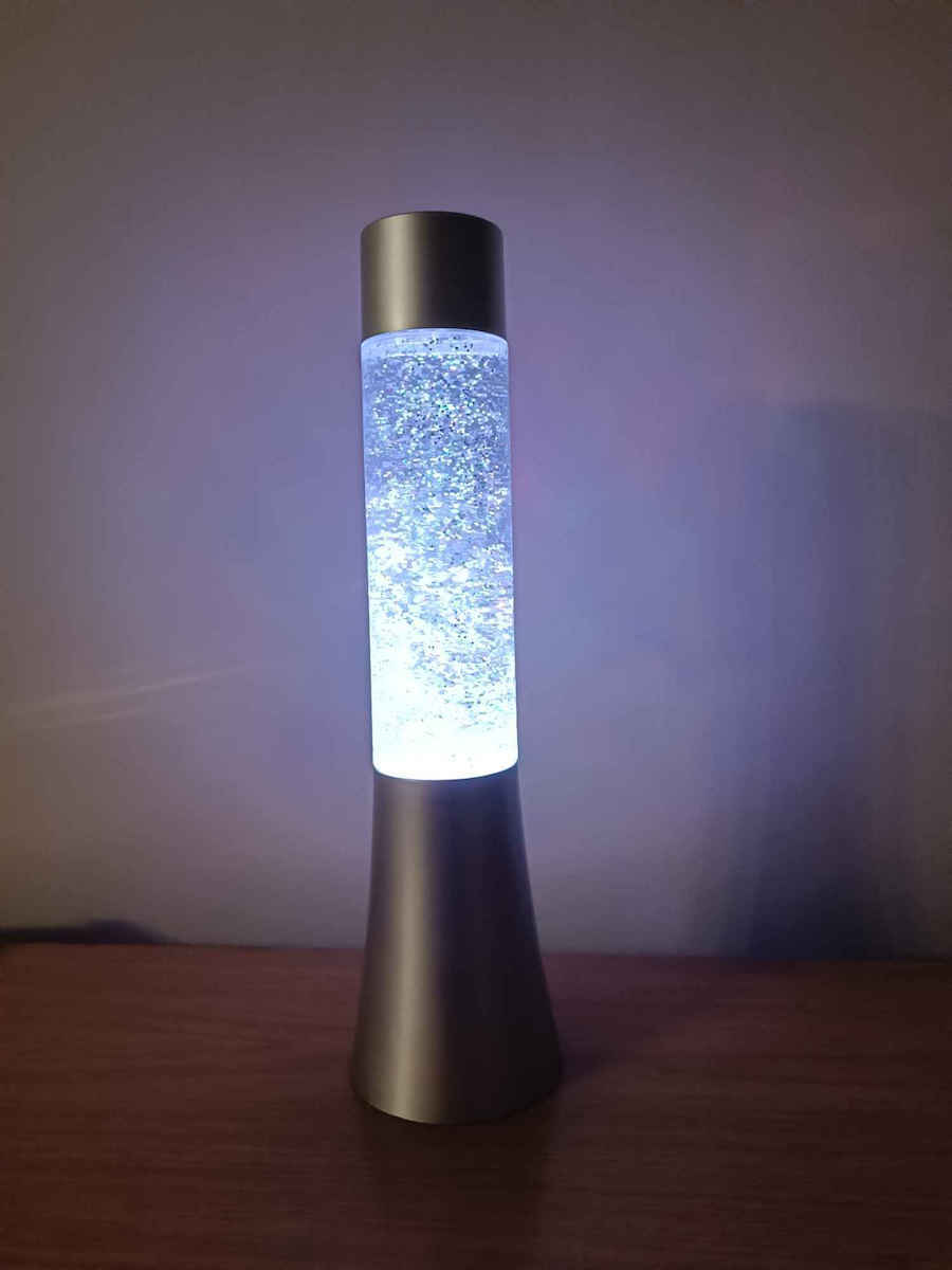 Out of the Blue Decorative Lamp Lava Lamp Silver