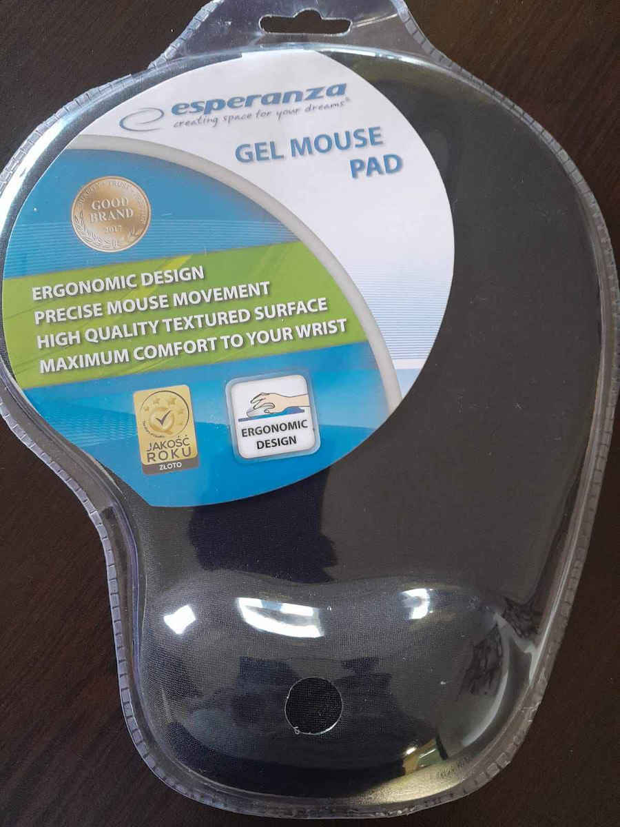 Esperanza Pad Gel Pentru Mouse (230mm) Cu Suport Pentru Încheietura Mâinii Verde EA137G