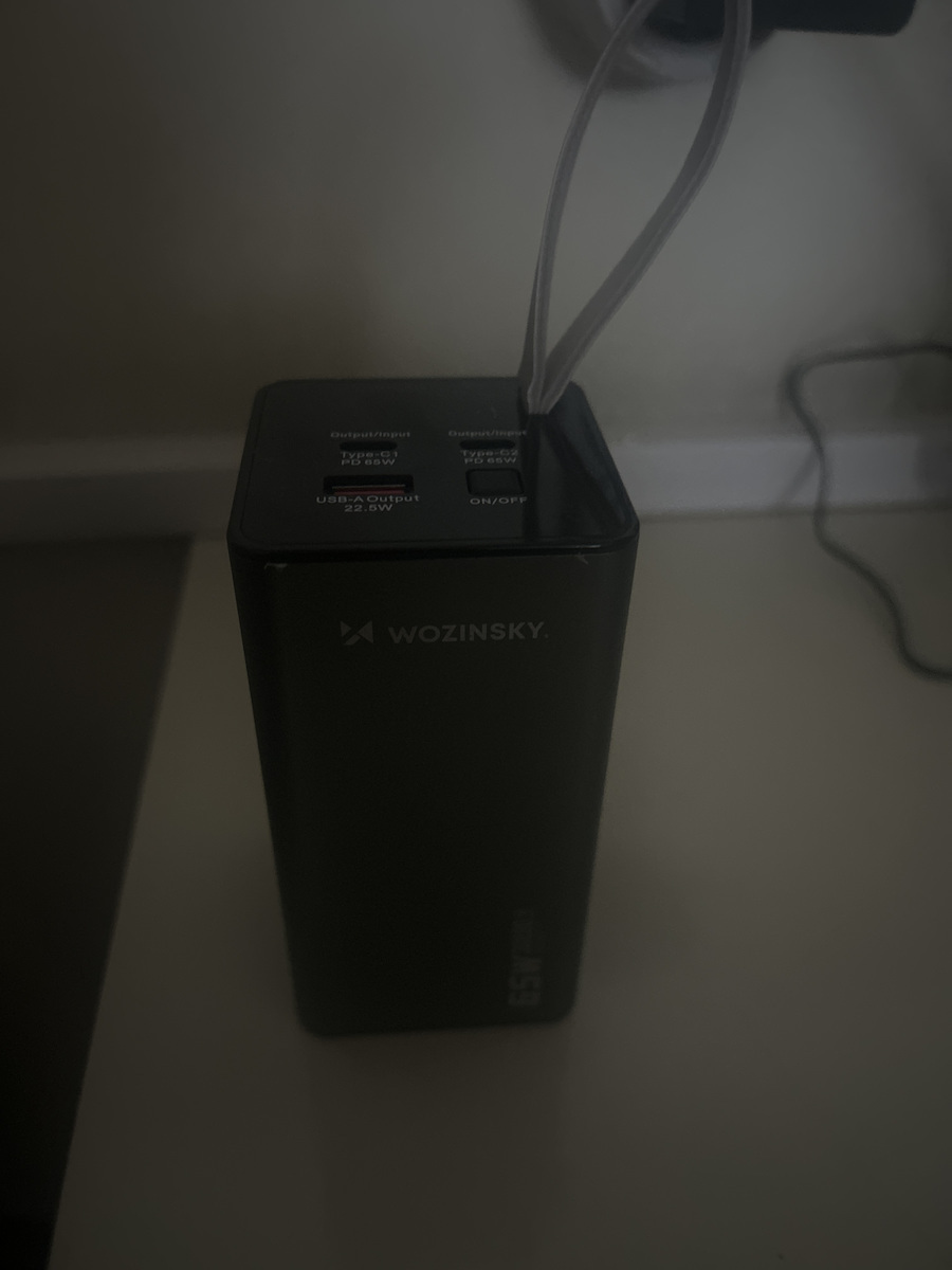 Wozinsky K65+ Power Bank 30000mAh 65W με Θύρα USB-A και 2 Θύρες USB-C Power Delivery Μαύρο