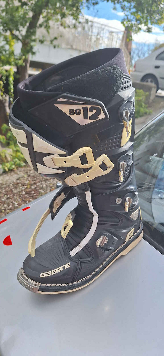 Gaerne MX SG12 Ανδρικές Μπότες Motocross Black/White