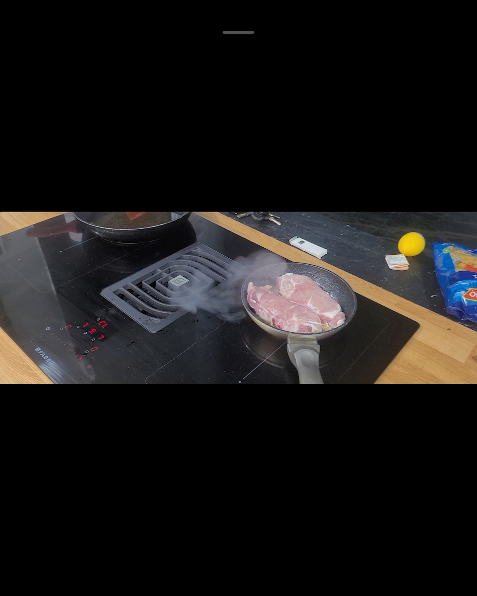 Faber Galileo BK Glass A830 Smart Induction Cooktop Autonomous with Hood 83x52εκ.