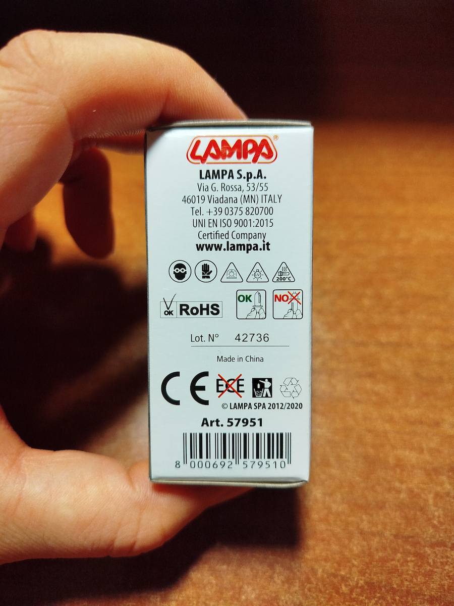 Lampa Lampen Auto H9 Halogen 12V 65W 1Stück