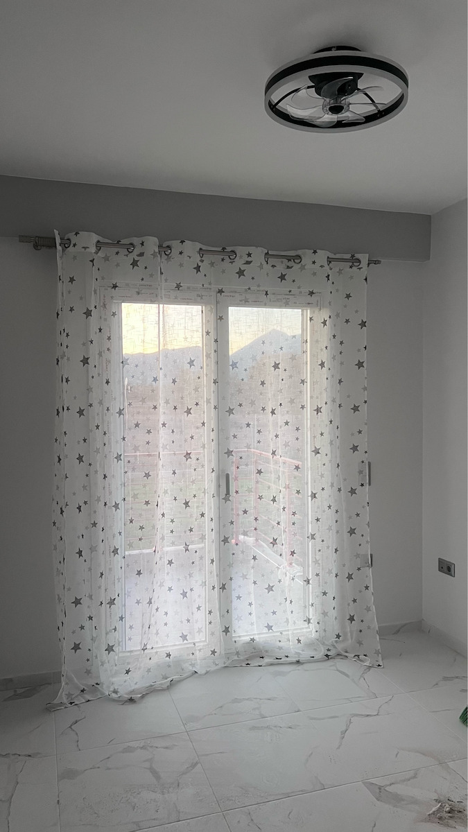 My Home Luxury Kids Grommet Top Curtain Kids Stars Navy A418-18 260x280cm