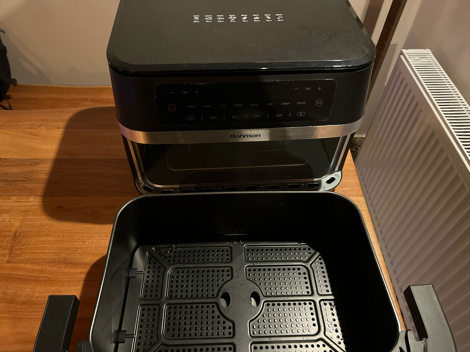 Rohnson Air Fryer with Double Detachable Bucket 11.5lt Gray R-2881