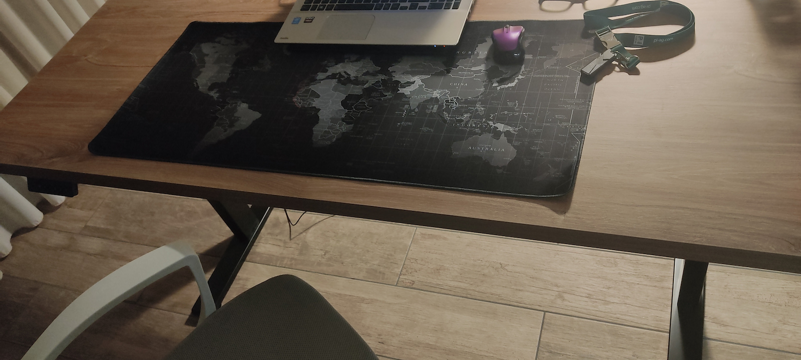 Brateck Collapsible Metal Desk Base Black Office 145x60x70cm